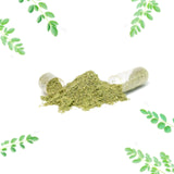 NATURAL Moringa Powder Capsules with measuring spoon for dosage