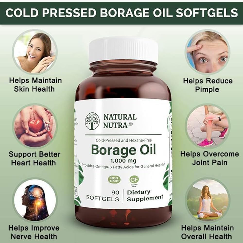 Natural Nutra Borage Seed Oil Capsules packaging