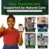 Natural Nutra Calcium Magnesium Zinc Supplement back view