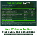 Natural Nutra Calcium Magnesium Zinc with Vitamin D3 bottle side view