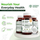 Natural Nutra Calcium Magnesium Zinc with Vitamin D3 packaging details