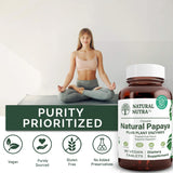 Natural Nutra Papaya Chewable Enzymes 181g ingredients list