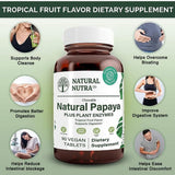Natural Nutra Papaya Chewable Enzymes 181g tablet close-up