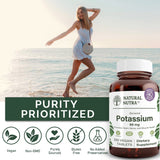 Natural Nutra Potassium Gluconate Supplement 385g capsules close-up