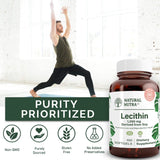 Natural Nutra Soy Lecithin Supplement 408g capsule close-up