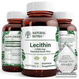 Natural Nutra Soy Lecithin Supplement 408g front view