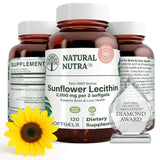 Natural Nutra Sunflower Lecithin Softgels front view