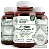 Natural Nutra Ultimate Sleep Formula 50 capsules front view