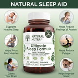 Natural Nutra Ultimate Sleep Formula side view of bottle