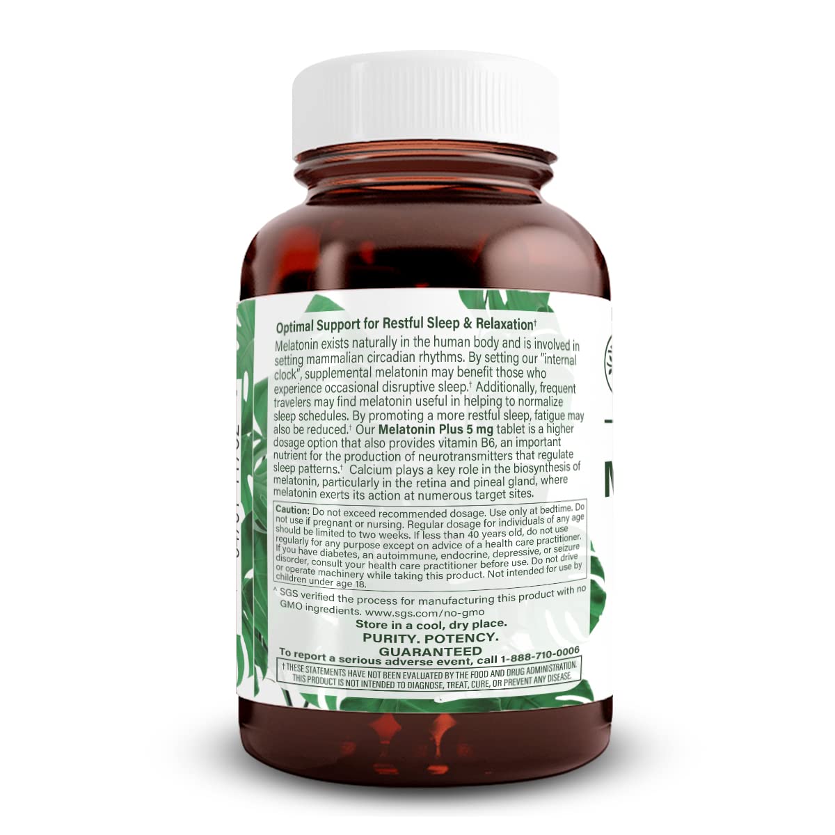 Natural Nutra Vegan Melatonin 5mg tablet ingredients list