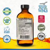 Natural Path Silver Wings Colloidal Silver 250ppm 68g bottle side view