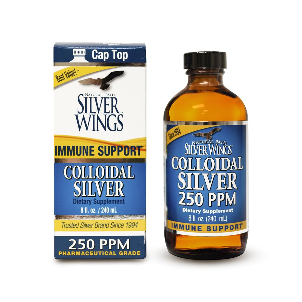 Natural Path Silver Wings Colloidal Silver 250ppm 68g front view