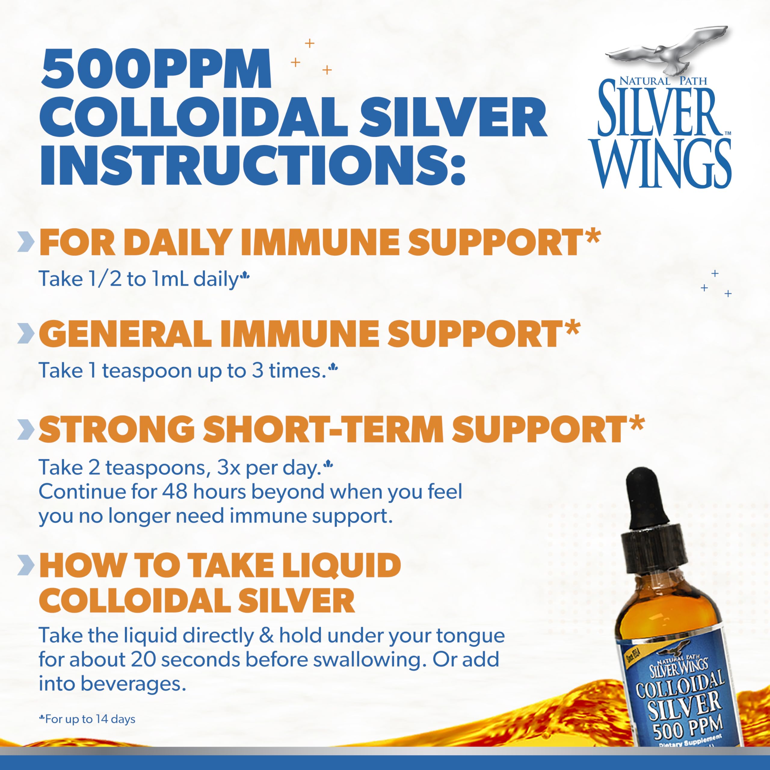 Natural Path Silver Wings Colloidal Silver 500ppm in lifestyle setting