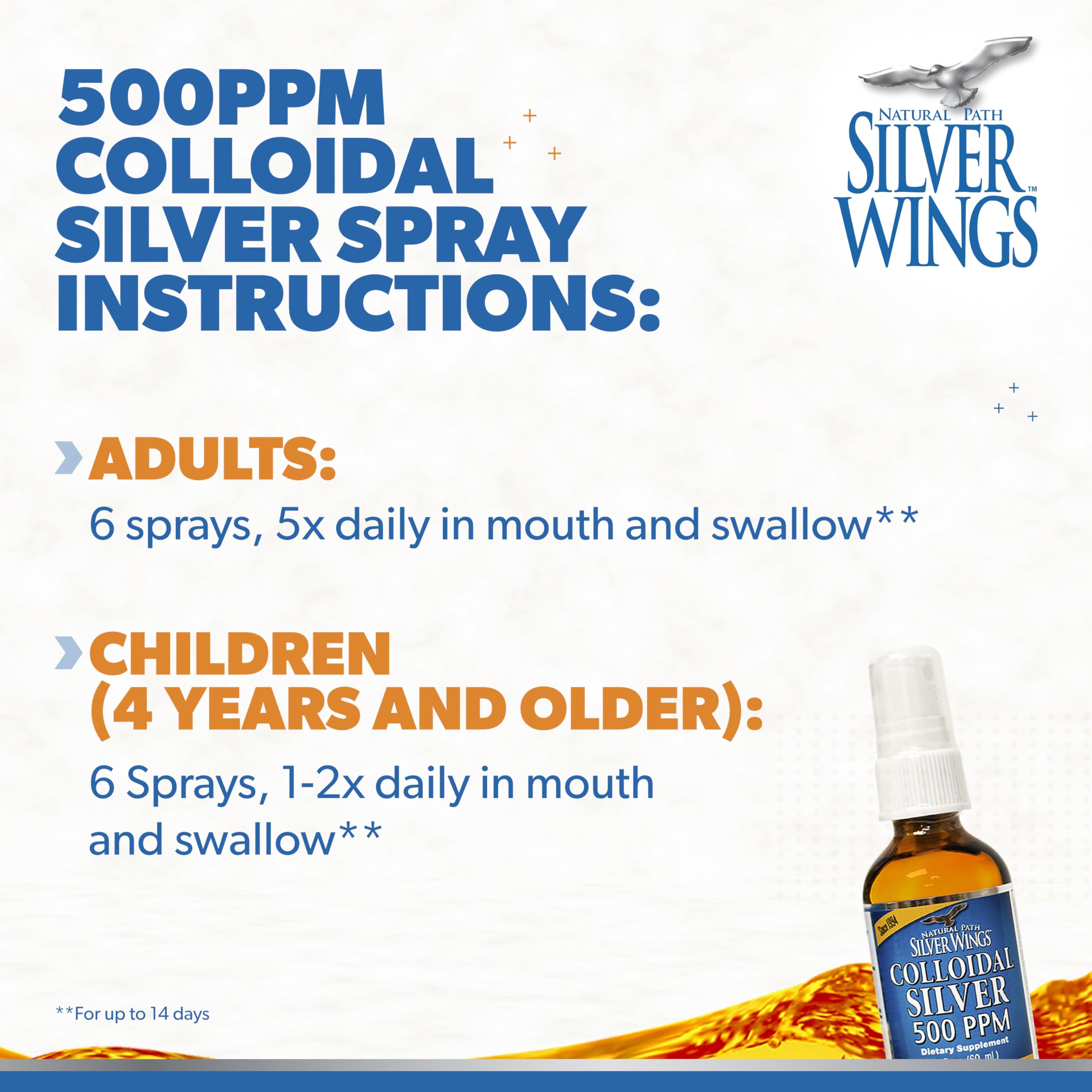 Natural Path Silver Wings Colloidal Silver 500ppm product packaging