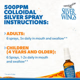 Natural Path Silver Wings Colloidal Silver 500ppm product packaging