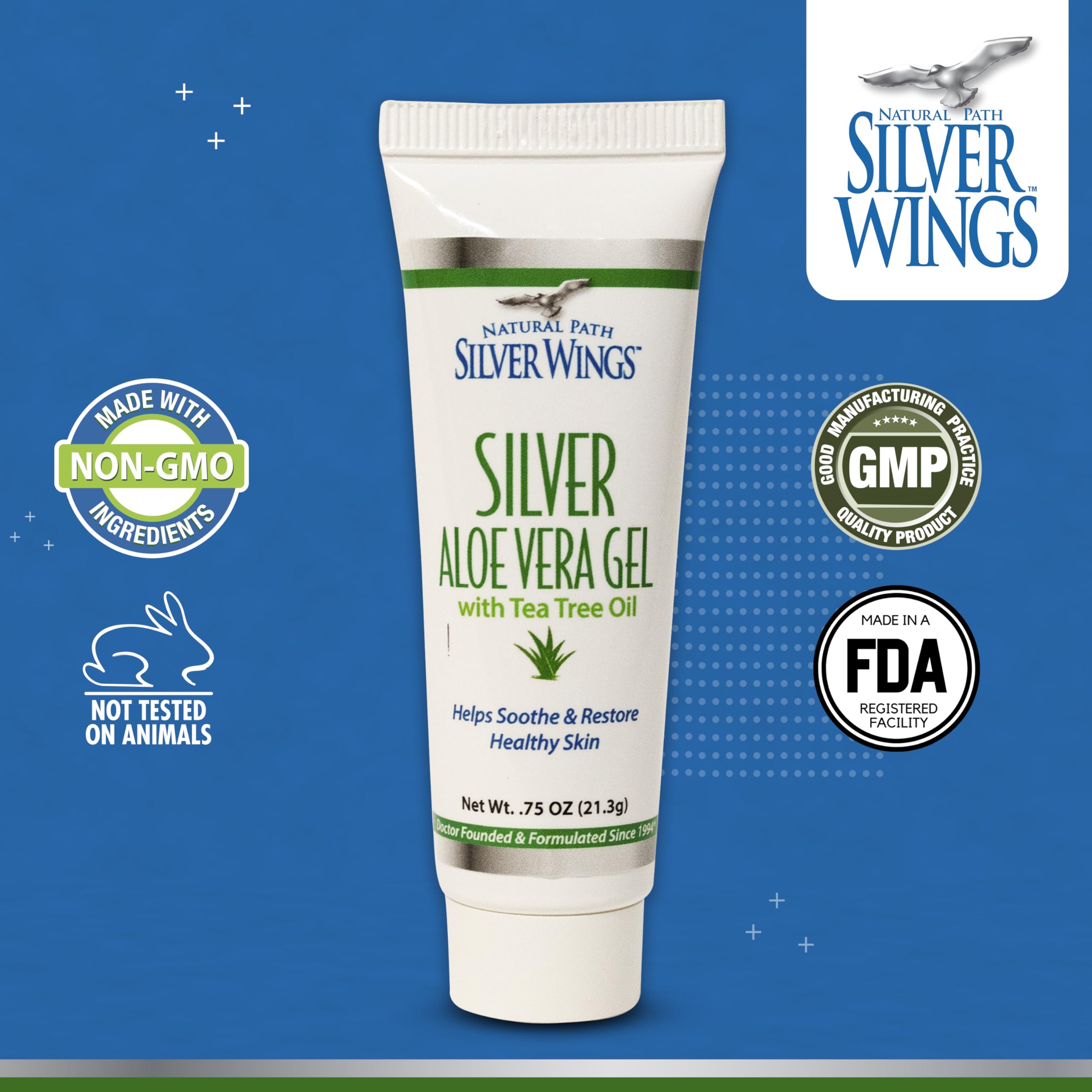 Natural Path Silver Wings Colloidal Silver Gel 200ppm packaging