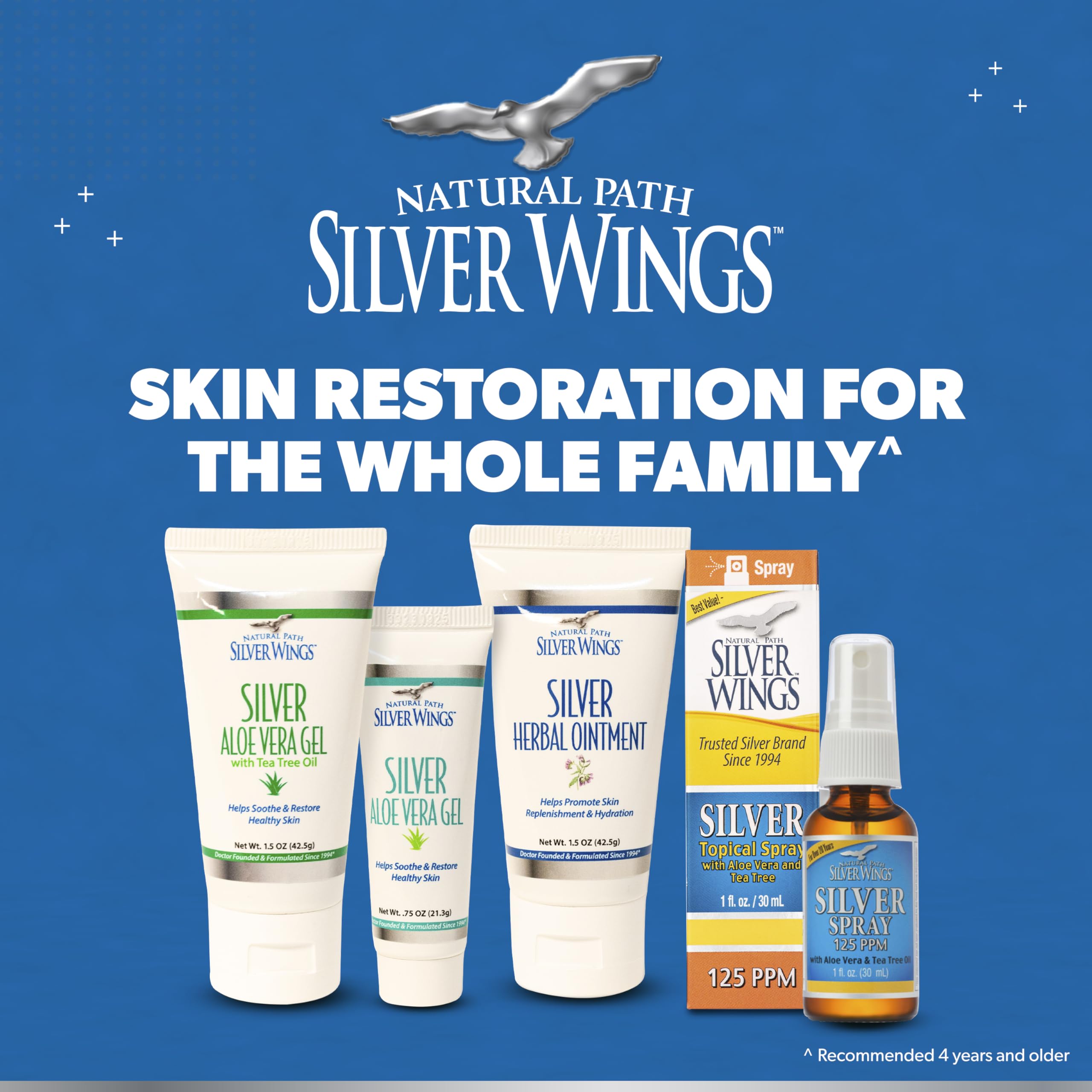 Natural Path Silver Wings Colloidal Silver Skin Gel 200ppm packaging
