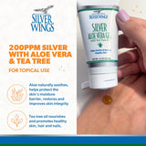 Natural Path Silver Wings Colloidal Silver Skin Gel 200ppm texture close-up