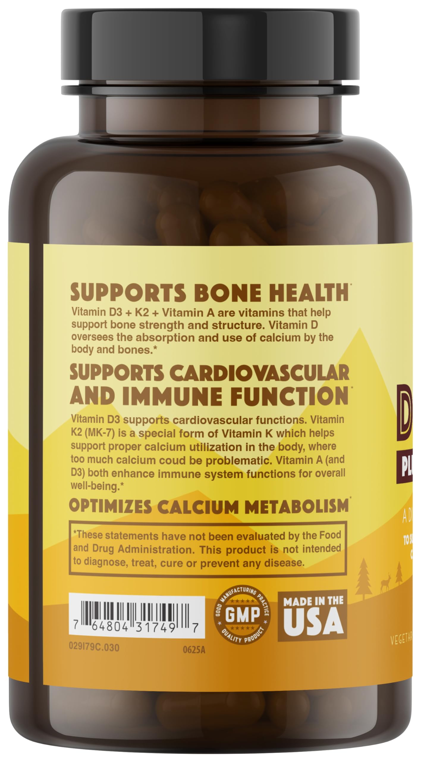 Natural Rhythm Blended Vitamin & Mineral Supplement ingredients list