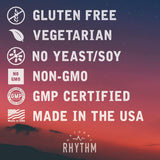 Natural Rhythm CoQ10 Supplement bottle with dosage instructions