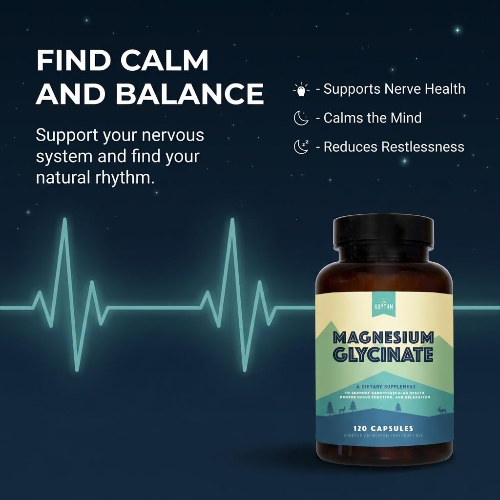 Natural Rhythm Magnesium Glycinate 150mg capsules close-up
