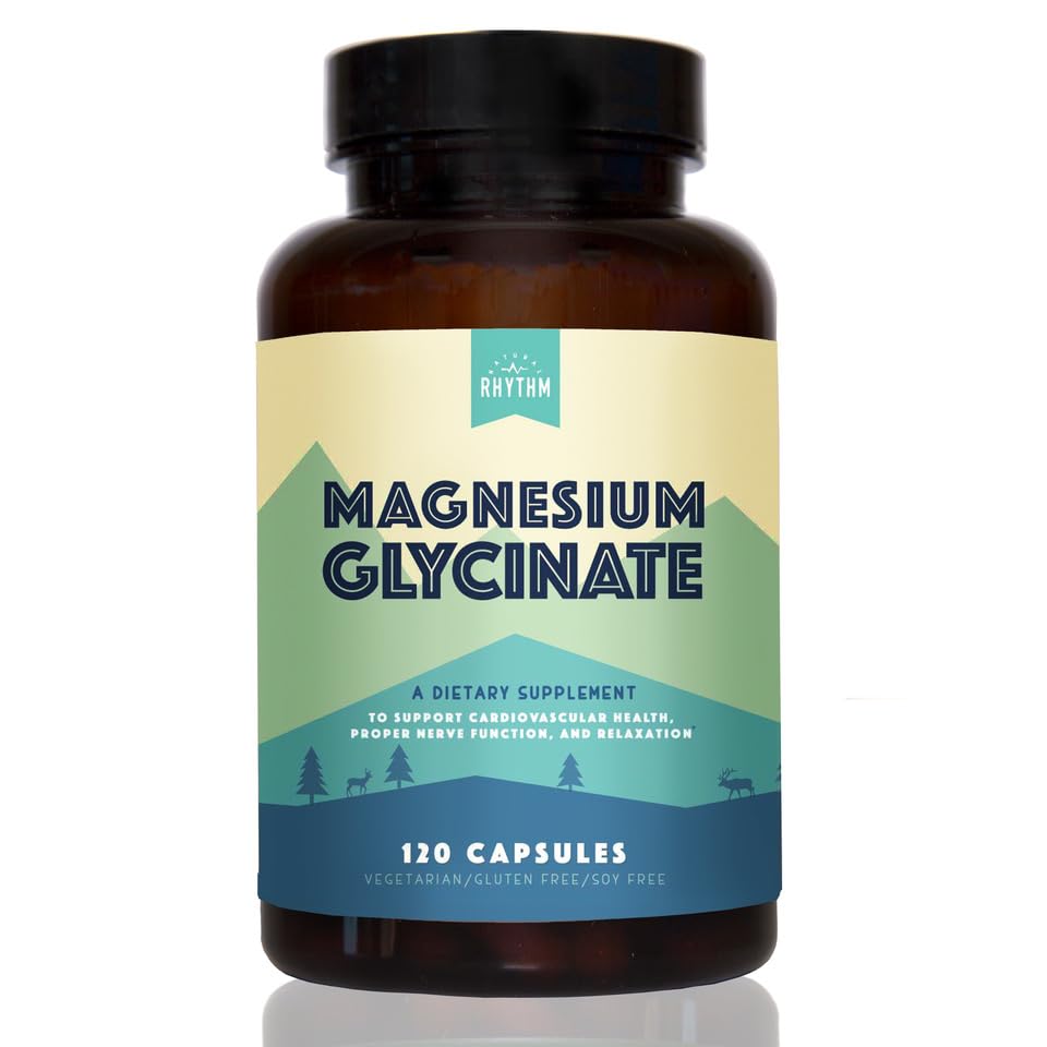 Natural Rhythm Magnesium Glycinate 150mg capsules front view