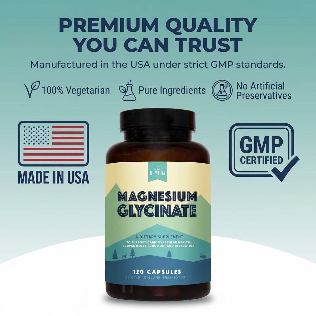 Natural Rhythm Magnesium Glycinate 150mg capsules packaging