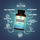 Natural Rhythm Magnesium Glycinate 150mg capsules side view