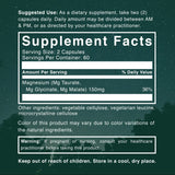Natural Rhythm Magnesium Supplement ingredients list
