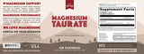 Natural Rhythm Magnesium Taurate capsules with ingredients list