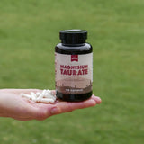 Natural Rhythm Magnesium Taurate capsules with measuring spoon