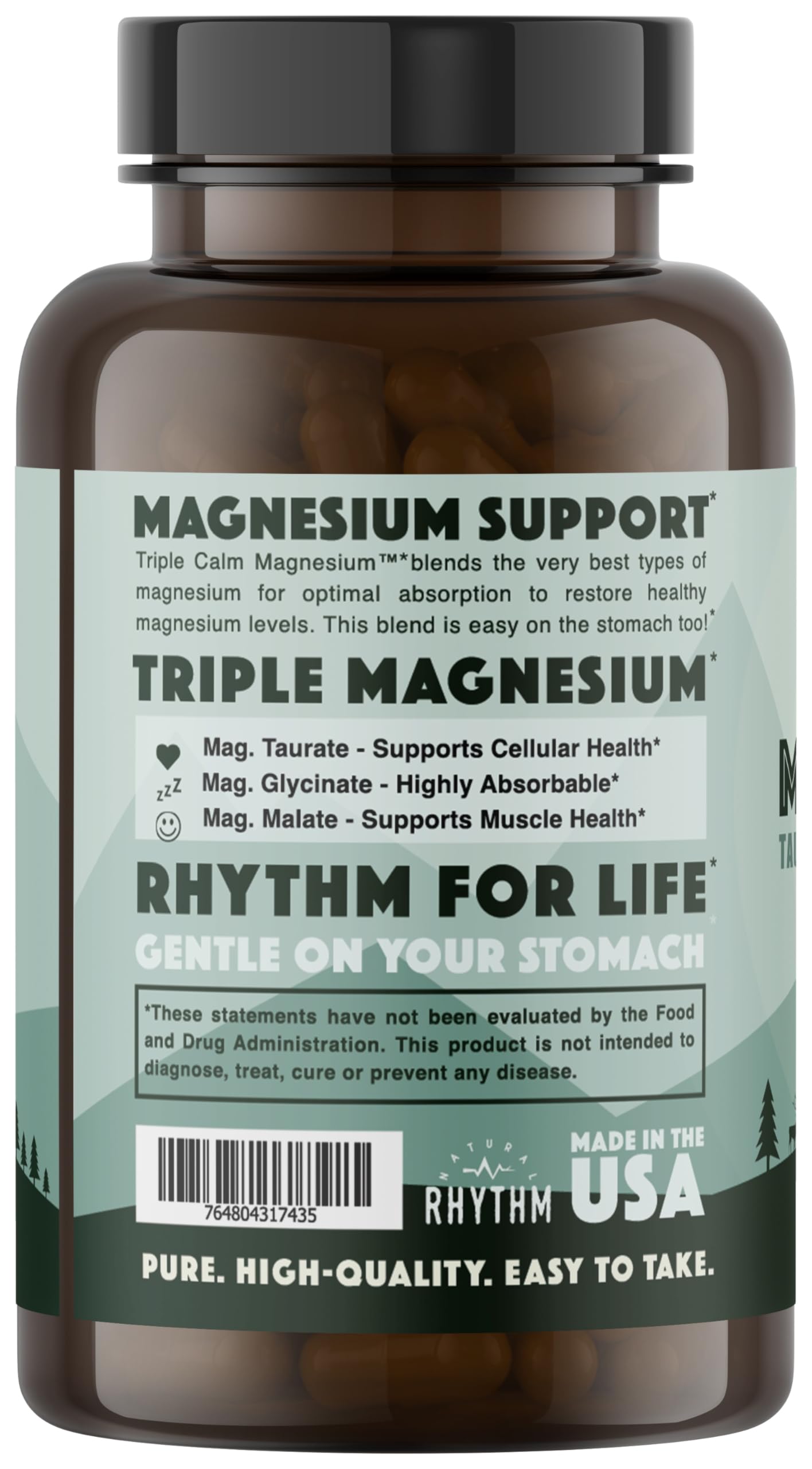 Natural Rhythm Triple Calm Magnesium 220g side view