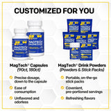 NATURAL STACKS MagTech Magnesium Complex bottle on a table