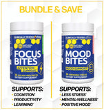 NATURAL STACKS Mood Bites 32g side view with ingredients