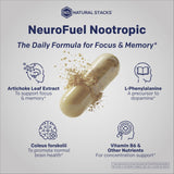 NATURAL STACKS NeuroFuel Focus Supplement packaging