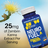 NATURAL STACKS NeuroFuel supplement ingredients list on back
