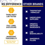 NATURAL STACKS Smart Caffeine Supplement opened showing capsules
