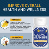 NATURAL STACKS Vitamin D3 Softgels lifestyle shot with coconut oil