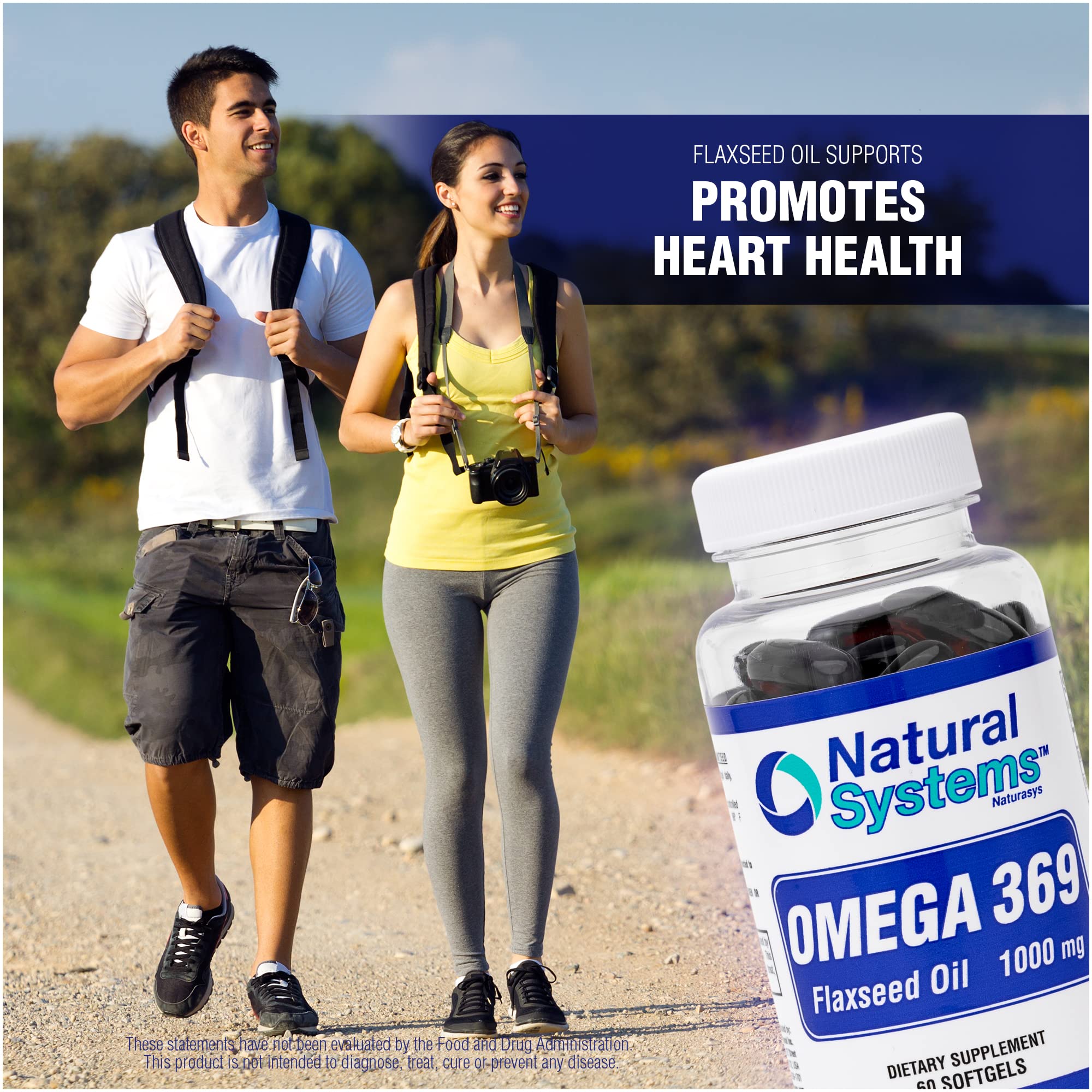 Natural Systems Flax Seed Oil Omega 3 6 9 Softgels opened bottle