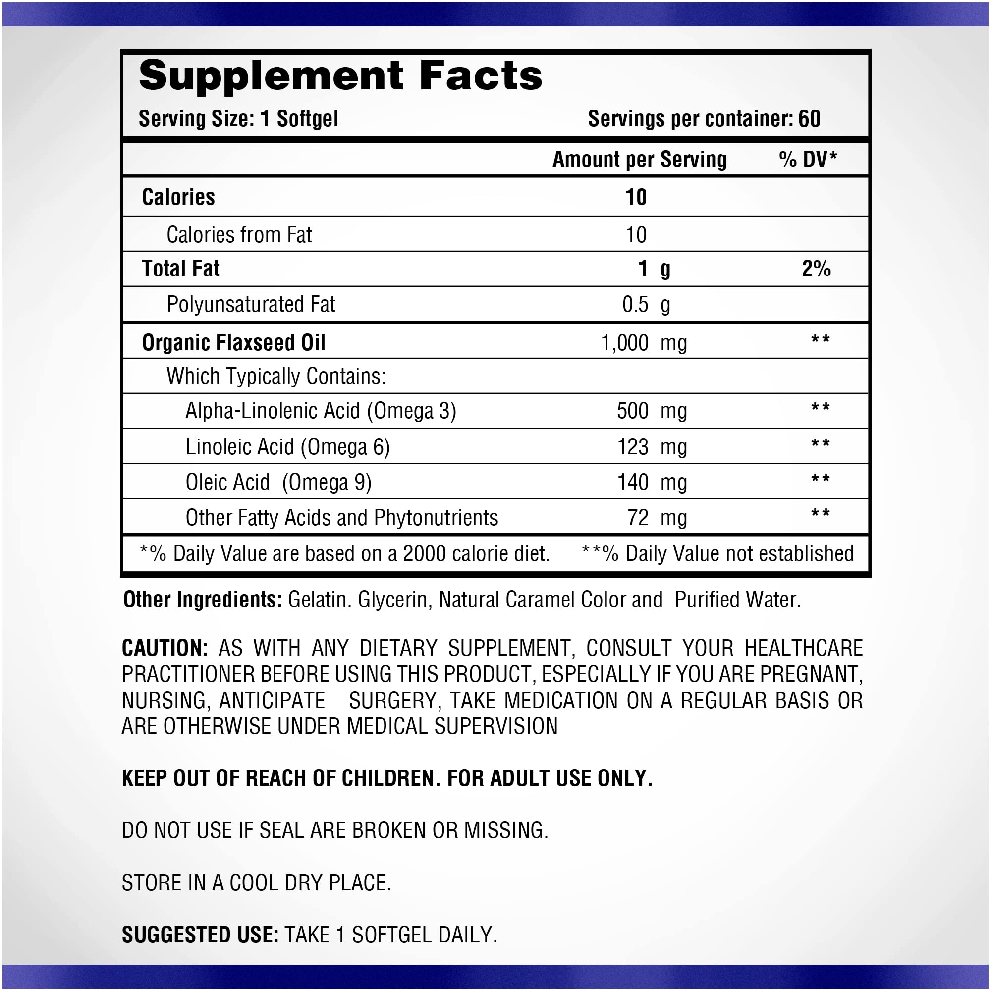 Natural Systems Flax Seed Oil Omega 3 6 9 Softgels with measuring spoon