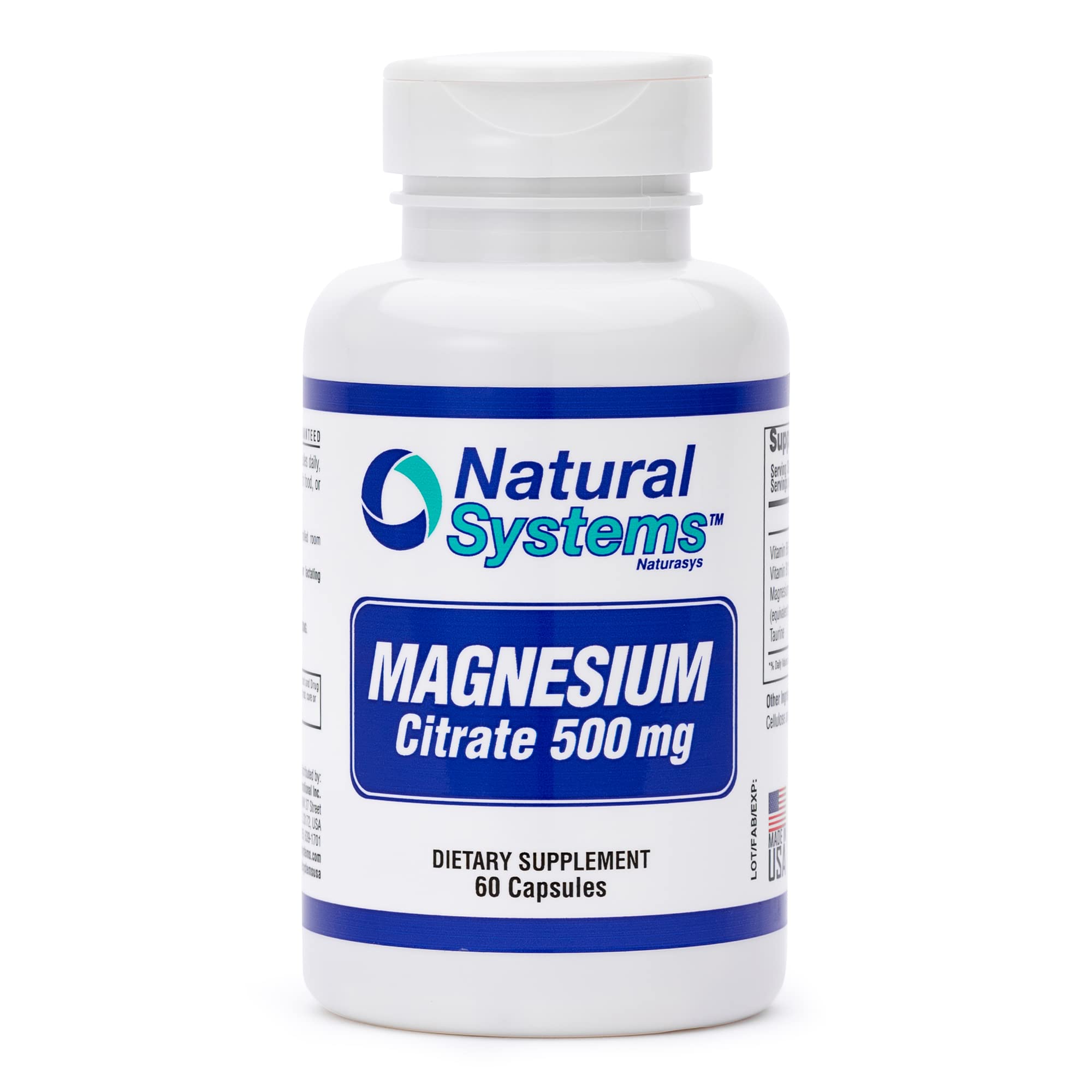 Natural Systems Magnesium Citrate Capsules front view