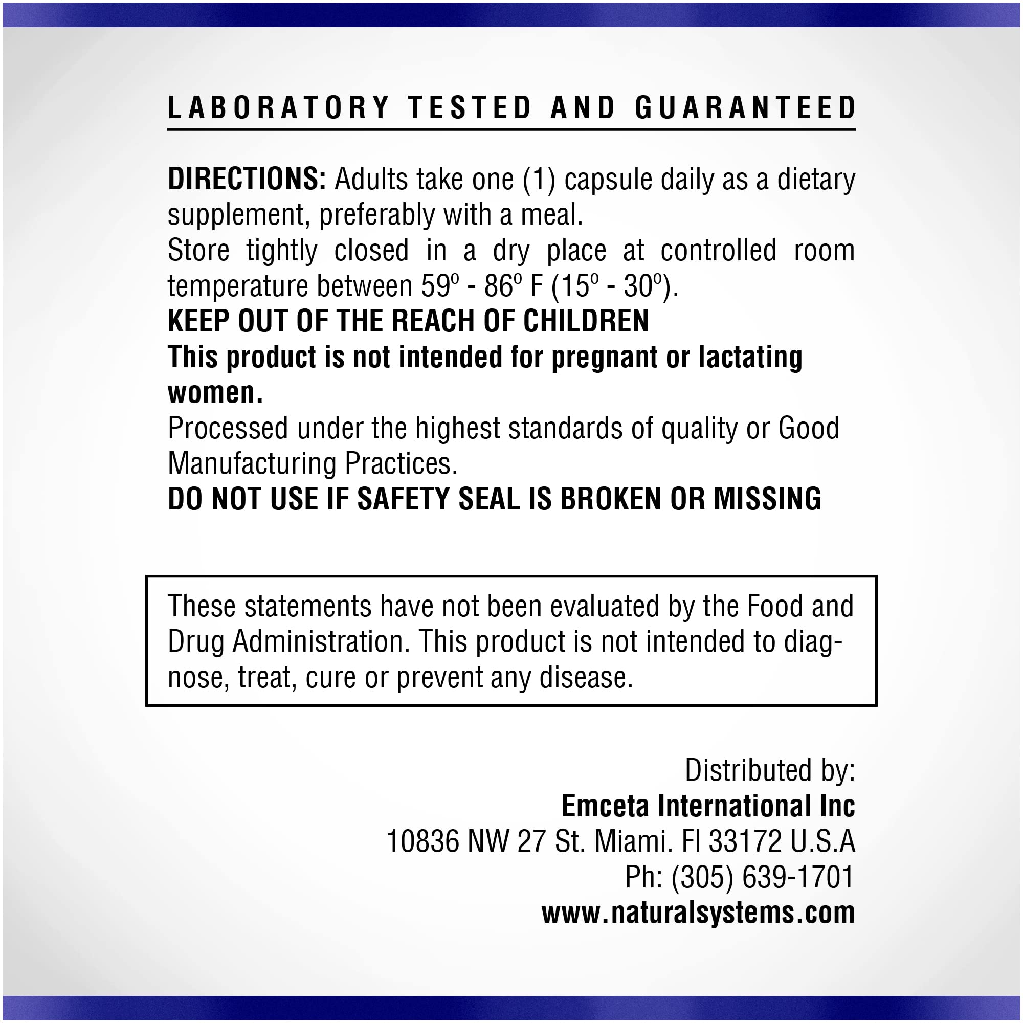 Natural Systems Naturasys Melatonin 3 Mg + Vitamin B6 60 Capsules opened bottle