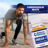 Natural Systems Omega 3 Fish Oil 1000mg Softgels in hand