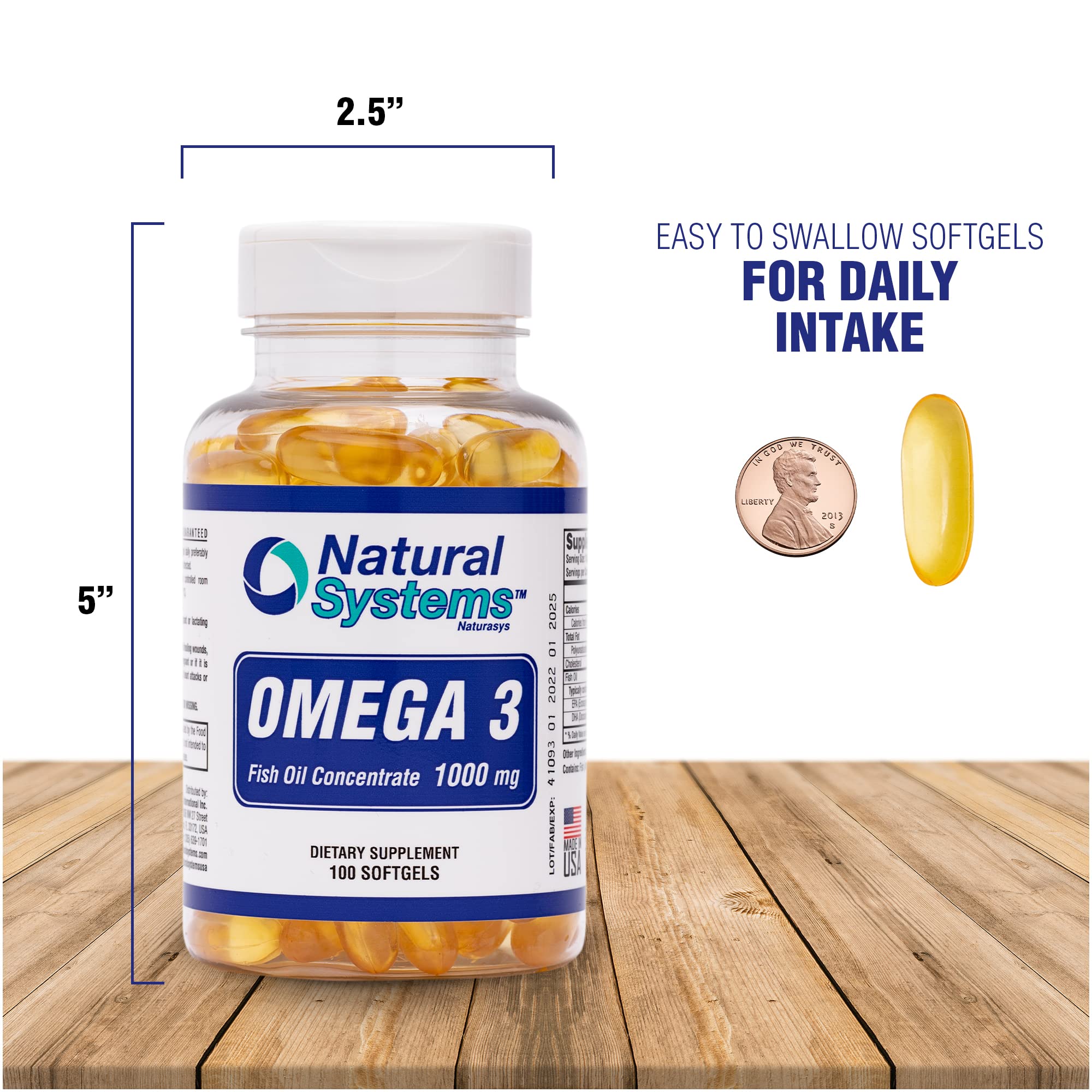 Natural Systems Omega 3 Fish Oil 1000mg Softgels lifestyle scene