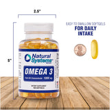 Natural Systems Omega 3 Fish Oil 1000mg Softgels lifestyle scene