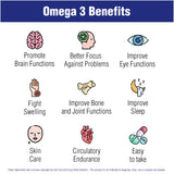 Natural Systems Omega 3 Fish Oil 1000mg Softgels with dosage information