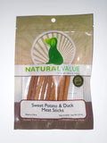 Natural Value Sweet Potato & Duck Soft Chew Meat Sticks packaging