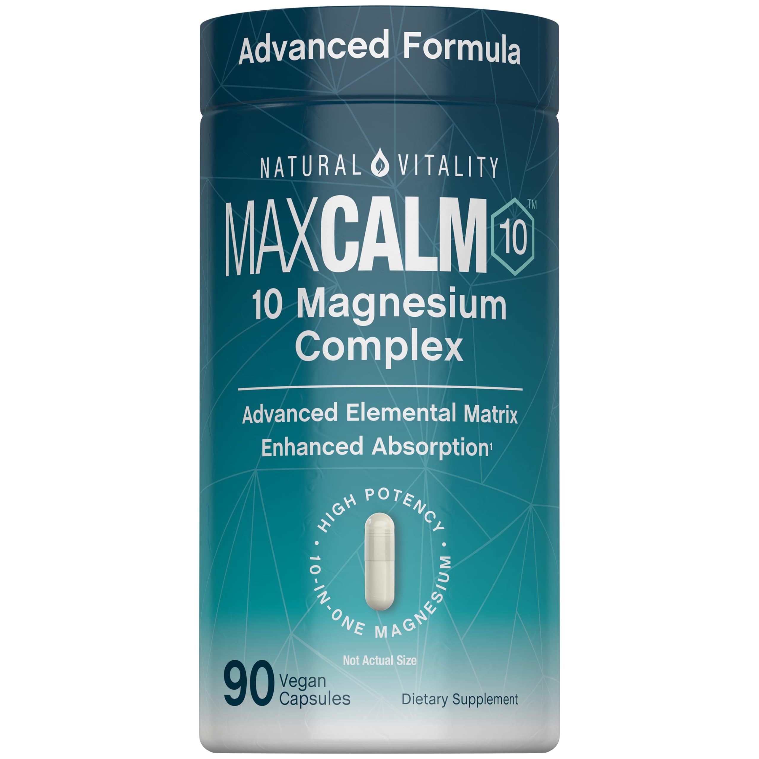 Natural Vitality CALM 10-in-1 Magnesium Complex front view