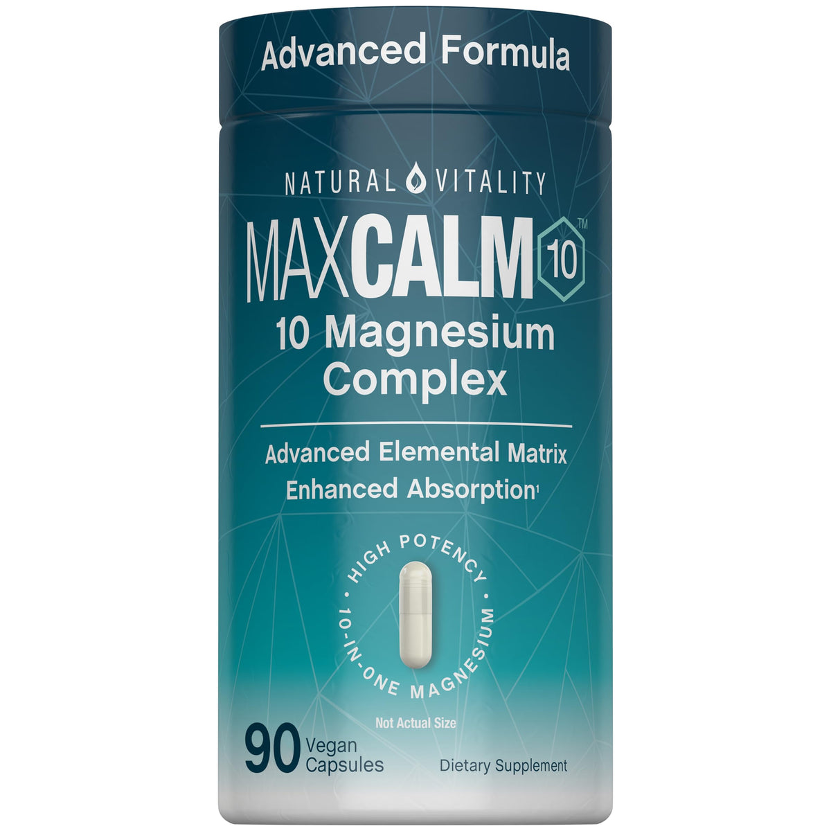 Natural Vitality CALM 10-in-1 Magnesium Complex front view