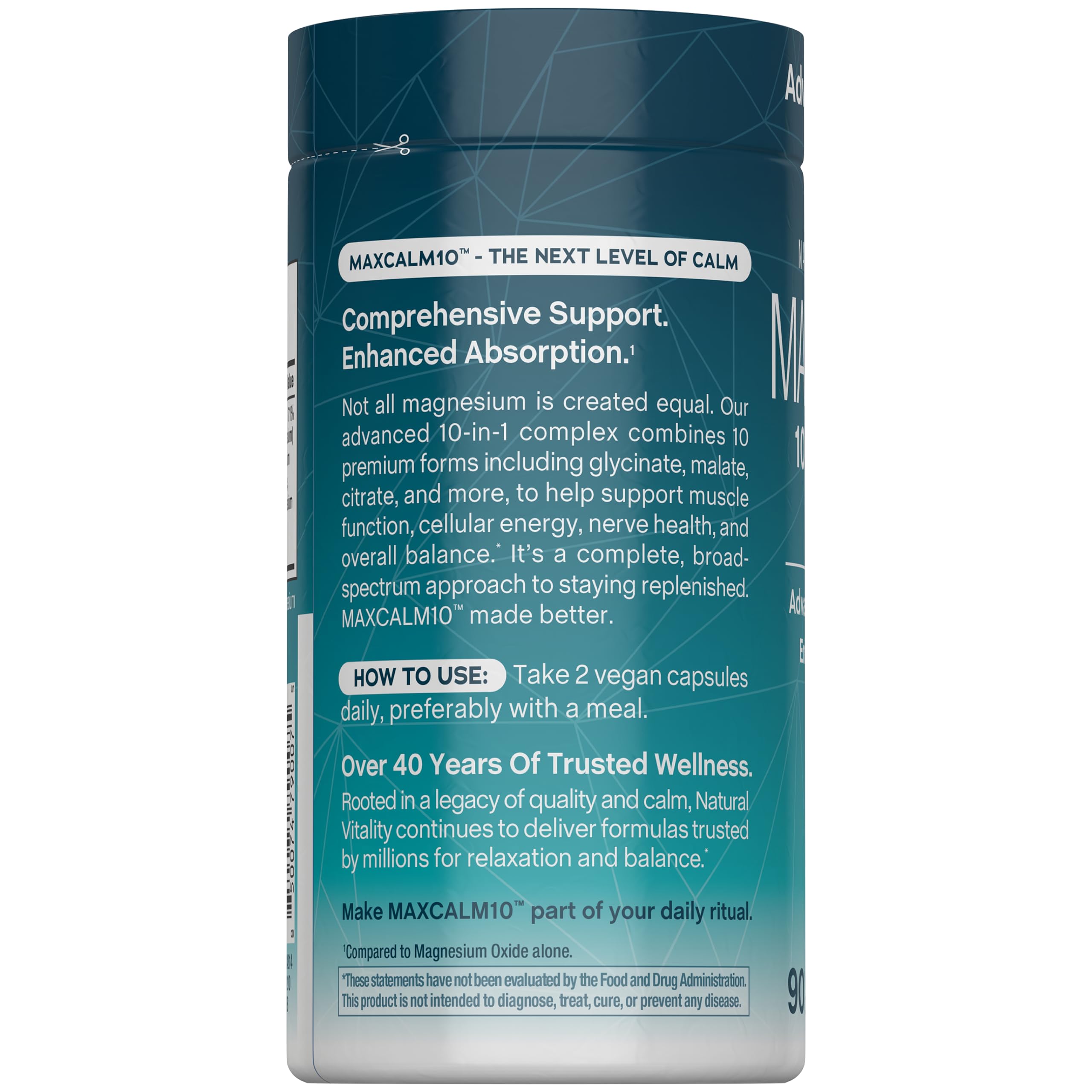 Natural Vitality CALM 10-in-1 Magnesium Complex packaging